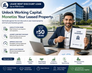 A Lease Rent Discounting (LRD) Loan helps property owners raise funds against the future rental income generated from a leased commercial or residential property, subject to lender eligibility and documentation.